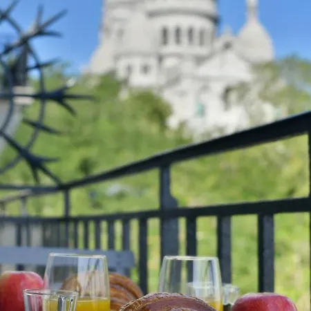 Sacre Coeur Eiffel Tower View Stylish 아파트 파리